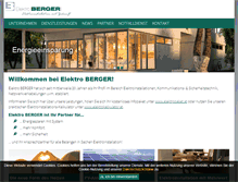 Tablet Screenshot of elektro-berger.com